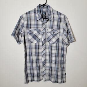 Kuhl Men's Plaid Button Up Shirt Size Small Outdoorwear Workwear Business Casual